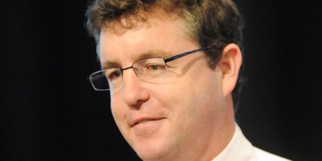 ANZ chief economist Cameron Bagrie, a panel member, said the economy had hit a pothole in the September quarter. Photo / Ross Setford