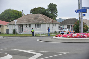 The scene of the fatal stabbing in Elgin. Photo / APN