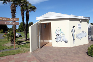 The Maadi Road toilet block in Onekawa, Napier, which was the scene of an alleged indecent assault. Photo / Paul Taylor