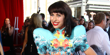 Kimbra at the Australian music industry Aria Awards. Photo/AP