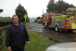 Chris Heywood was lifted up in a tornado in Rotorua yesterday. Photo / The Daily Post