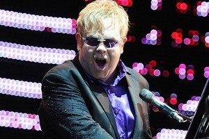 Elton John is continuing his spat with Madonna. Photo / Craig Baxter