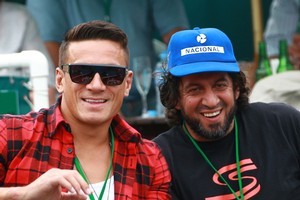 Sonny Bill Williams and Khoder Nasser. Photo / Norrie Montgomery