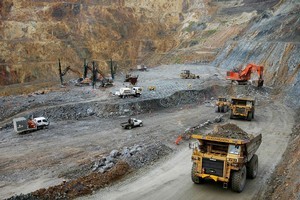 The Martha Mine open pit in Waihi could still be operating after 2014. Photo / Greg Bowker