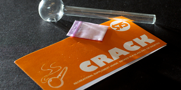 The packaging for Crack does not list its ingredients or the distributor's details. Photo / Sarah Ivey