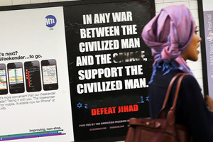 The #MyJihad campaign was sparked by a series of hateful ads calling Muslims "savages" and urging people to "defeat jihad". Photo / Getty Images