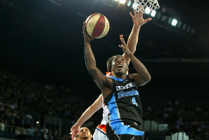 Cedric Jackson of the Breakers shoots during the round 11 NBL match between the New Zealand Breakers and the Cairns Taipans at Vector Arena. Photo / Getty Images