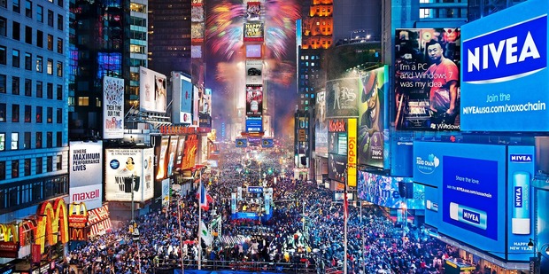 This year's celebrations at Times Square have the added attraction of a performance from Taylor Swift. Photo / Supplied