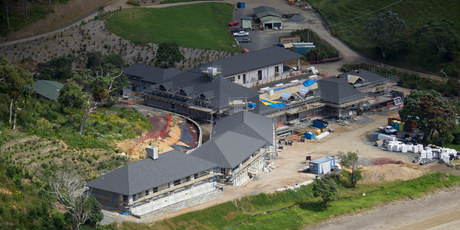 Alexander Abramov's mansion is at remote Helena Bay, south of the Bay of Islands. Photo / Greg Bowker