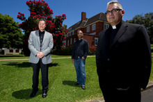 Uesifili UNasa (left), Zain Ali and Rob McKay helped pull together the faiths involved in the joint statement.