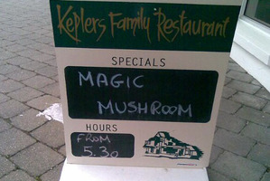 Hazel decided against this special breakfast on offer in Te Anau. Photo / Supplied
