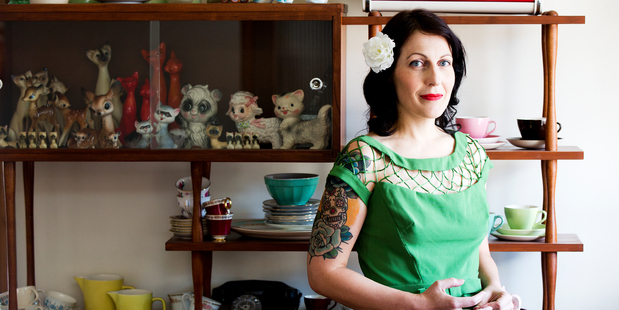 Rachael Pilcher is inspired by retro fashion. Photo / Babiche Martens