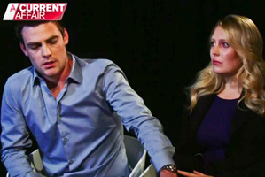 Michael Christian and Mel Greig appeared on Australian television last night. Photo / A Current Affair