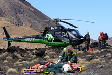 Mahe Drysdale stayed with the hurt man until medics landed. Photo / Steven McNicholl, Greenlea Rescue Helicopter 