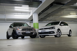Of the Mini Cooper Baker Street and VW's Polo R-Line, one can be described as naughty, the other as nice. Both are outstanding rides. Pictures/David Linklater