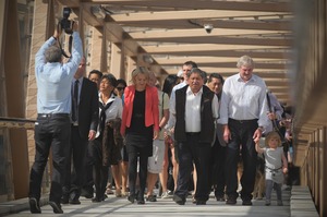 The footbridge. Photo / Jason Dorday