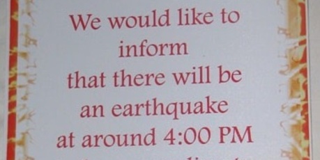 A notice somewhere in Burma. (Source: Telegraph's Sign Language) Photo / Supplied