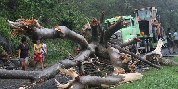 Damage in and around Apia is extensive. Photo / Seti Afoa