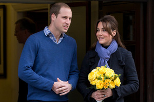 Prince William with his wife Kate. Photo / AP