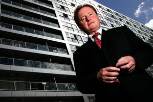 City Sales agent Martin Dunn says there's been a shift in apartment demographics. Photo / Chris Skelton