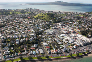Super City views over Devonport, Mt Victoria, towards Rangitoto Island. Photo / Brett Phibbs