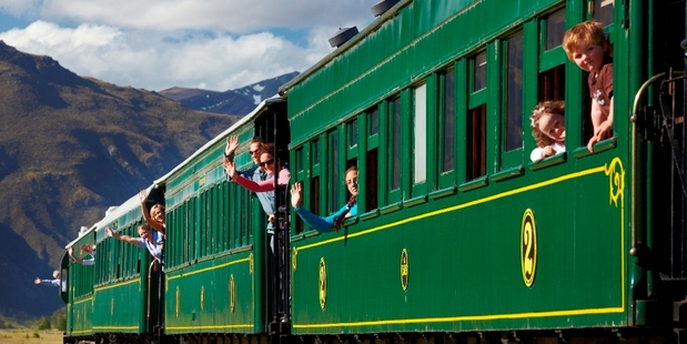 The Kingston Flyer runs now on a 14km stretch of track south of Queenstown. Photo / Supplied