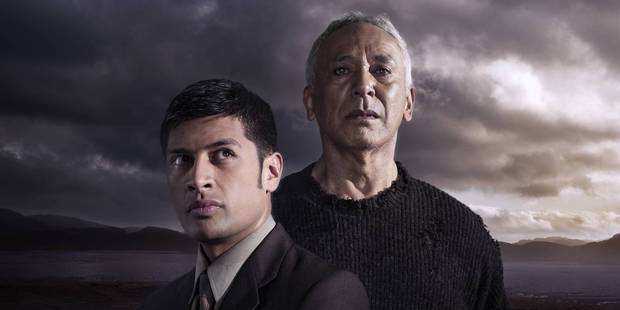 Te Kohe Tuhaka and George Henare in the Auckland Theatre Company production Awatea. Photo / Supplied