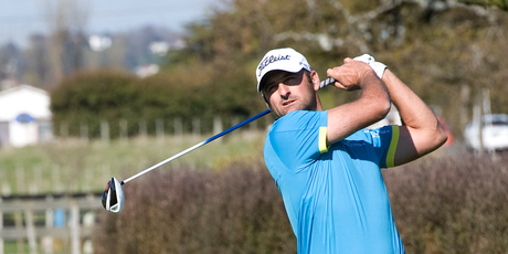 Hendry was hoping his score held up if the brutal conditions persisted late yesterday. Photo / Rae Cliff