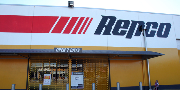 A Repco worker was "somewhat taken" with blow-up alien dolls brought into the store by Fusion. Photo / Bay of Plenty Times