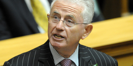 Former finance minister and KiwiSaver architect Michael Cullen makes his valedictory speech as he prepares to leave Parliament in 2009. Photo / NZPA