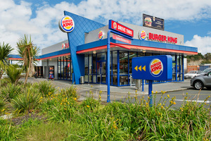 This purpose-built Burger King at 112 Apollo Drive in Albany sold at auction for $2.53 million, as demand grows for good-quality food retailers. Photo / Supplied
