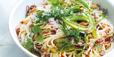 Spicy pasta. Photo / Donna Hay Magazine