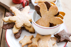 Vanilla snap cookies. Photo / Donna Hay Magazine