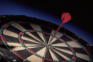 In a 1996 study, one group was asked to visualise success in a darts competition, the other to reflect on past mistakes and what could be done to correct them. The latter did much better than the former. Photo / Thinkstock