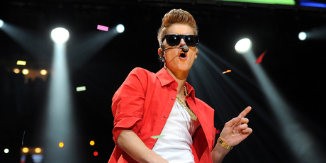 Justin Bieber at Z100's Jingle Ball. Photo/AP