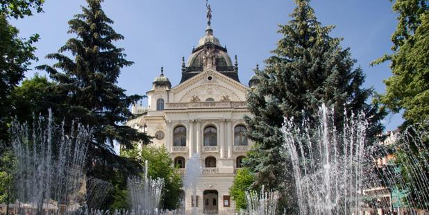 Looking over Kosice's Opera House. Photo / Supplied