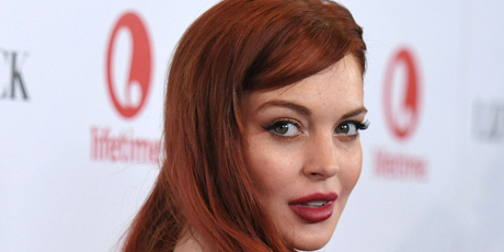 Lindsay Lohan at the Liz & Dick premiere in Beverly Hills. Photo/AP