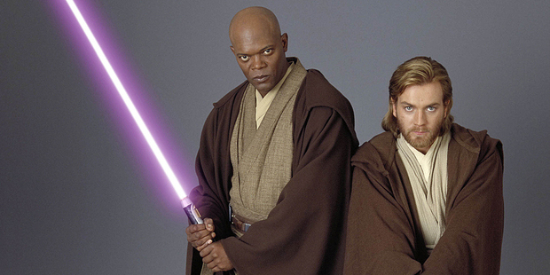 Samuel L. Jackson and Ewan MacGregor in Star Wars. Photo/supplied