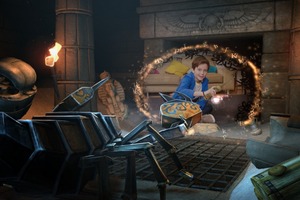 Through the Wonderbook, players can use 'Book of Spells' to put themselves into Harry Potter's magical world. Photo / Supplied