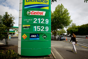 The Government yesterday announced a treble price rise of 3c a litre at the pump for the next three years. Photo / Dean Purcell