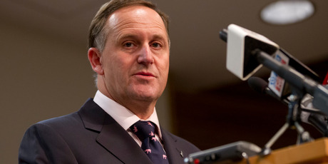 Prime Minister John Key says the Govt is still on track to reach surplus by 2014/2015. Photo / NZ Herald