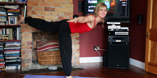 Thanks to Nike+Kinect Training, Rachel Grunwell has a hunky personal trainer at her disposal 24-7. Photo / Doug Sherring