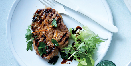 Easy pork chops from Easy, Bill Granger's latest cookbook. Photo / Mikkel Vang