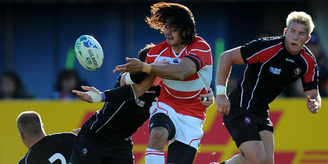 Coach Eddie Jones wants Japan to become more dependent on home-grown players such as Kosuke Endo. Photo / Getty Images