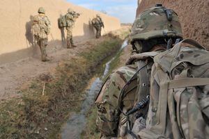 The UK is accelerating its troop exit plan after huge costs disclosed yesterday. Photo / AP