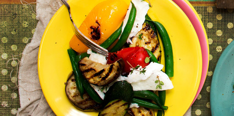 Grilled vegetables are always a taste sensation and they take no time at all to cook. Photo / Babiche Martens
