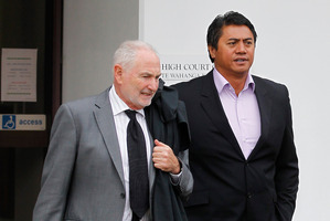 Barrister Gary Gotlieb (left) says Tawera Nikau was trying to hold off his estranged daughter. Photo / Christine Cornege
