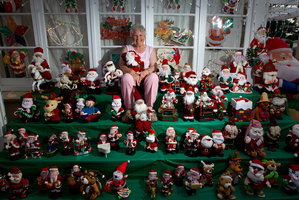 Every Christmas Iris Franks (pictured) and her husband Ray decorate their Glen Innes home. Photo / Sarah Ivey