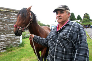 Duncan Metekingi, Antony Herewini-Christiansen's great uncle, with a horse he says his great-nephew loved. Photo / Bevan Conley