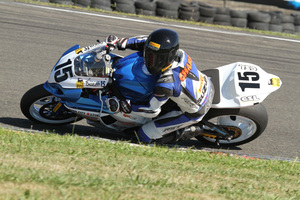 Series leader Dennis Charlett has successfully completed many laps of the infamous Cemetery Circuit but never on a superbike. Photo / Terry Stevenson